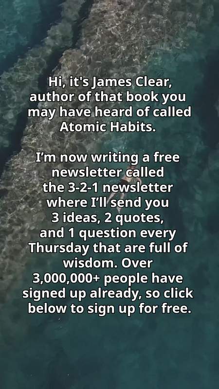 James Clear Facebook ad