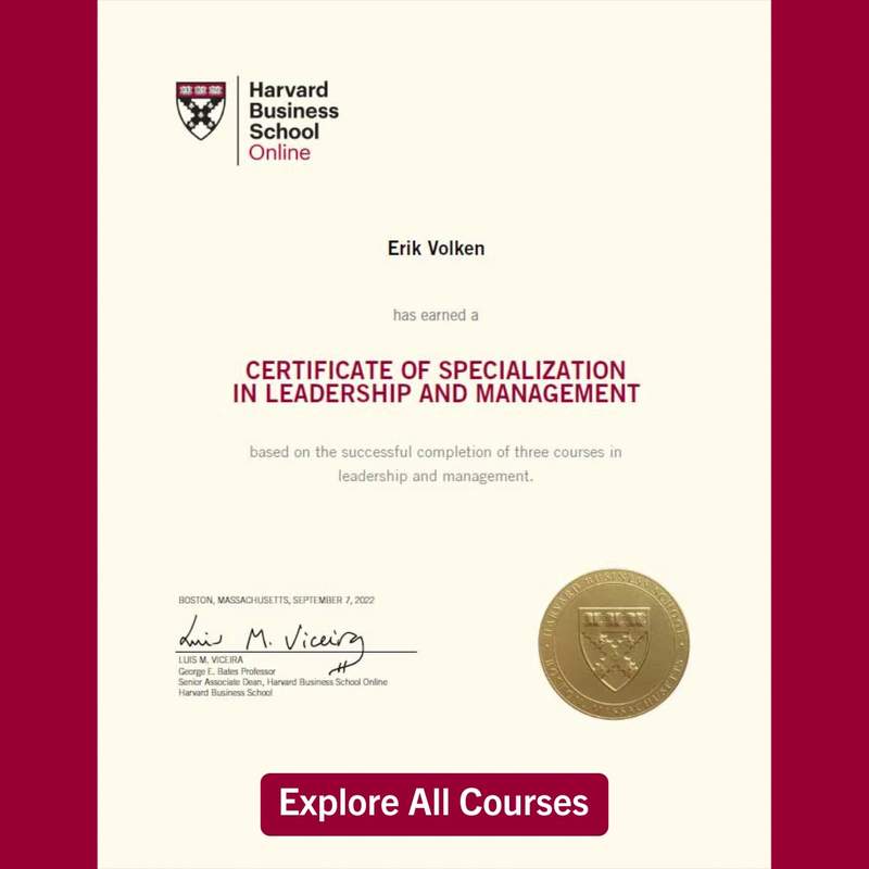 Harvard Business School Online Facebook ad