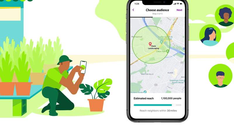 Nextdoor for Business Facebook ad